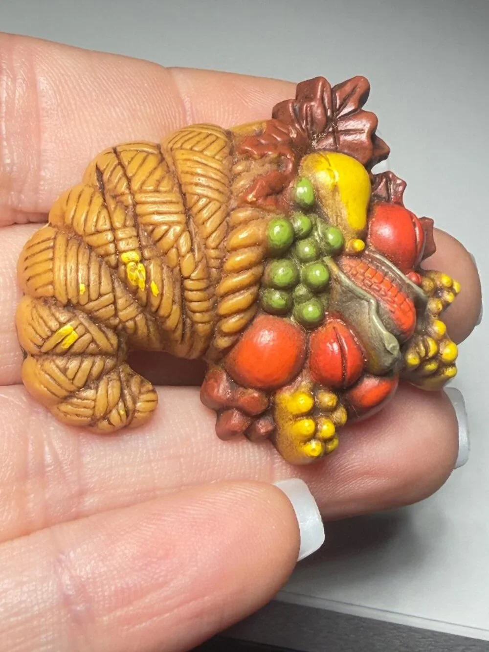 Hallmark Thanksgiving Brooches Set of 3 Vintage 1985